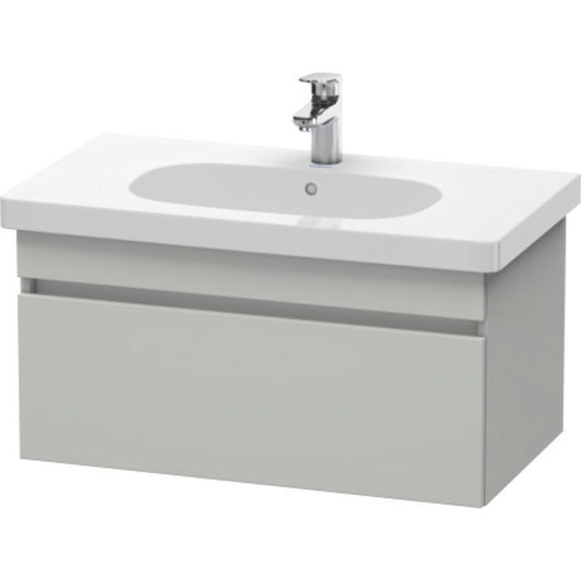 Duravit DuraStyle 31" x 16" x 18" One Drawer Wall-Mount Vanity Unit in Concrete Grey Matt (DS638400707)