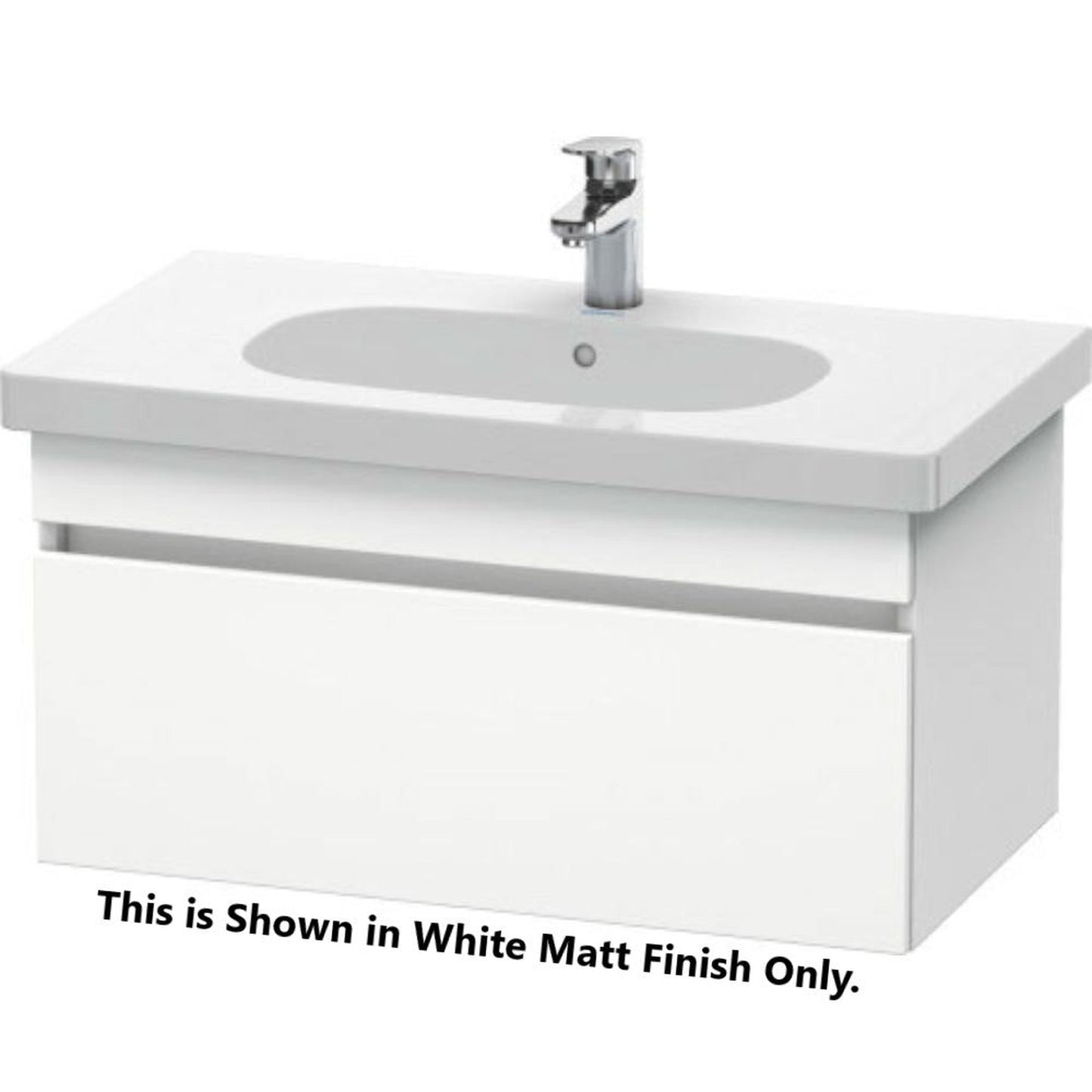 Duravit DuraStyle 31" x 16" x 18" One Drawer Wall-Mount Vanity Unit in Light Blue and White (DS638400918)