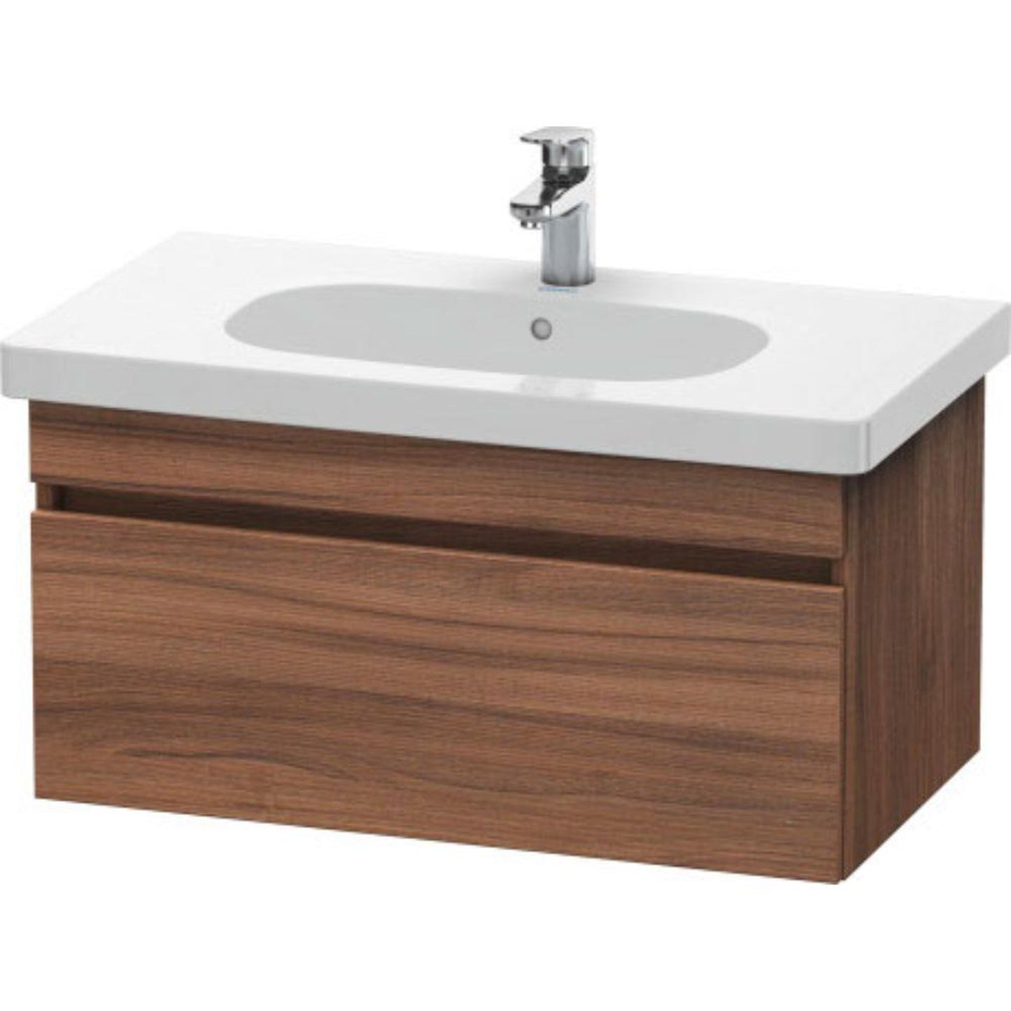 Duravit DuraStyle 31" x 16" x 18" One Drawer Wall-Mount Vanity Unit in Natural Walnut (DS638407979)