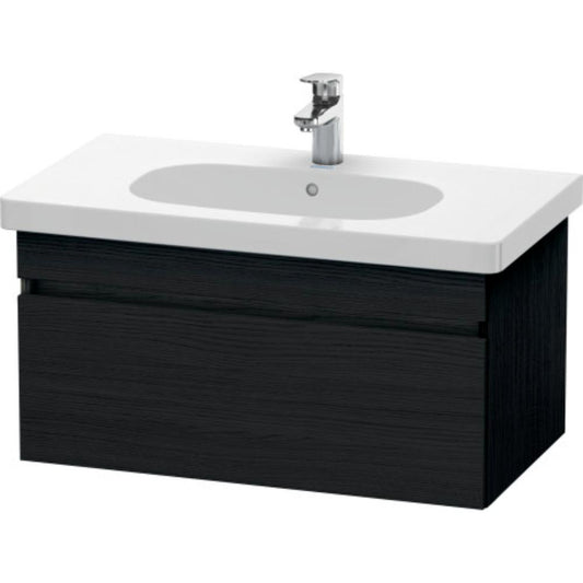 Duravit DuraStyle 31" x 16" x 18" One Drawer Wall-Mount Vanity Unit in Oak Black (DS638401616)