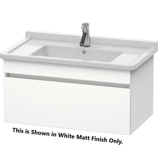 Duravit DuraStyle 31" x 16" x 18" One Drawer Wall-Mount Vanity Unit in Pine Terra and Basalt (DS638805143)