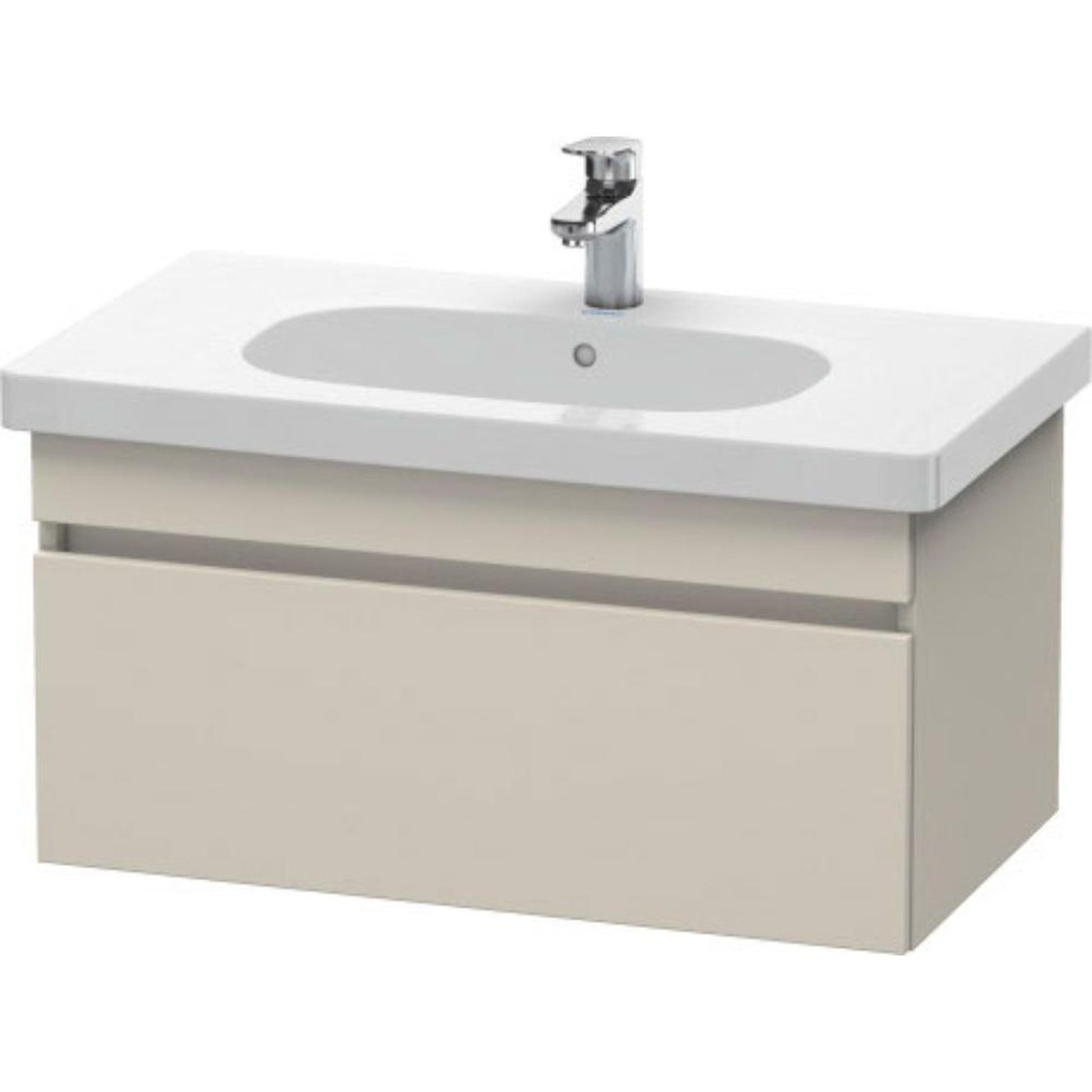 Duravit DuraStyle 31" x 16" x 18" One Drawer Wall-Mount Vanity Unit in Taupe (DS638409191)