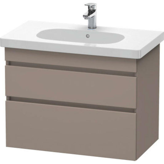 Duravit DuraStyle 31" x 24" x 18" Two Drawer Wall-Mount Vanity Unit in Basalt (DS648404343)
