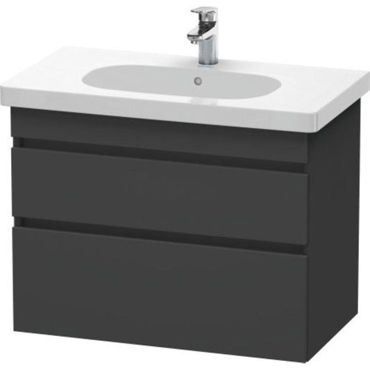 Duravit DuraStyle 31" x 24" x 18" Two Drawer Wall-Mount Vanity Unit in Graphite (DS648404949)