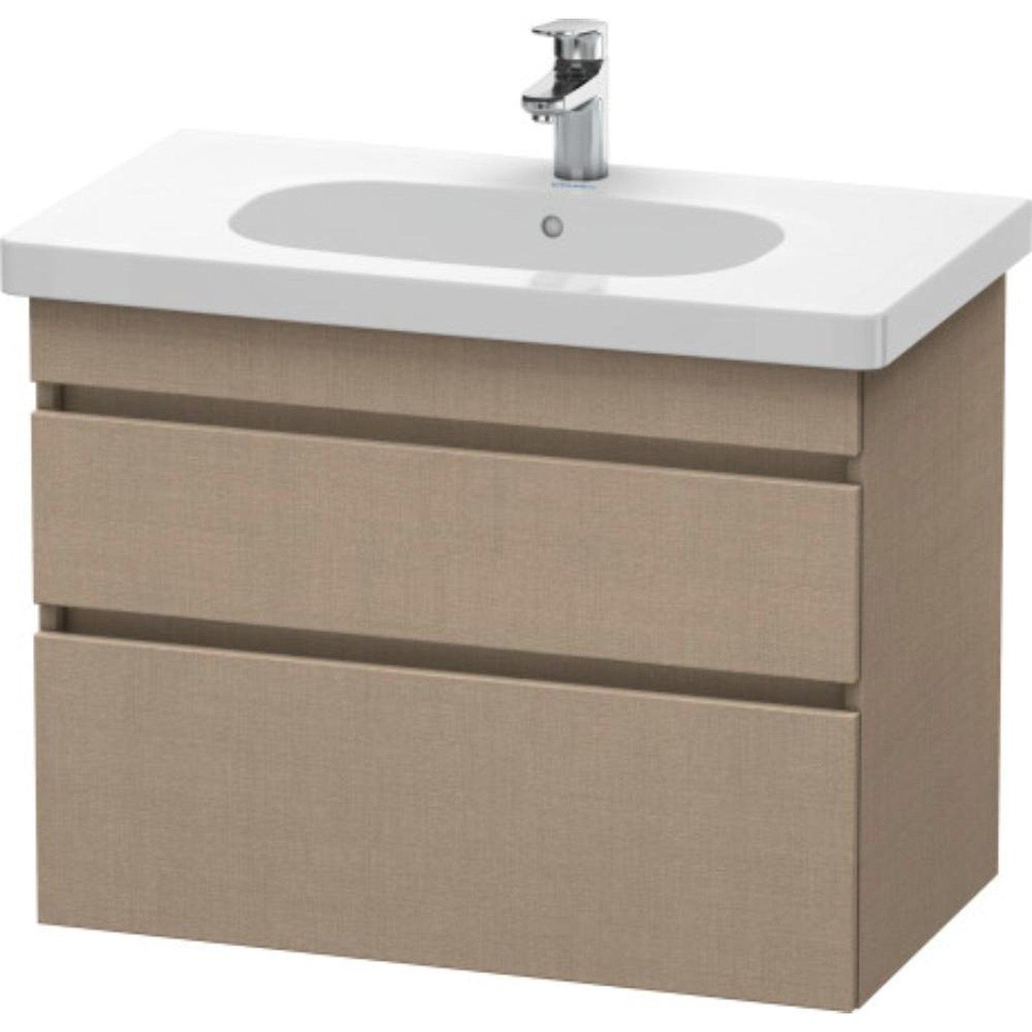 Duravit DuraStyle 31" x 24" x 18" Two Drawer Wall-Mount Vanity Unit in Linen (DS648407575)