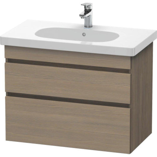 Duravit DuraStyle 31" x 24" x 18" Two Drawer Wall-Mount Vanity Unit in Oak Terra (DS648403535)