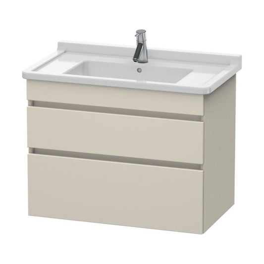 Duravit DuraStyle 31" x 24" x 18" Two Drawer Wall-Mount Vanity Unit in Taupe (DS648809191)
