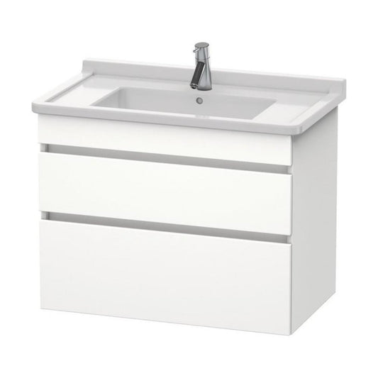 Duravit DuraStyle 31" x 24" x 18" Two Drawer Wall-Mount Vanity Unit in White Matt (DS648801818)