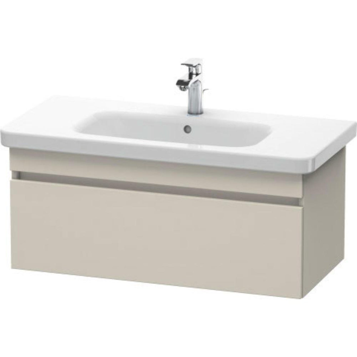 Duravit DuraStyle 37" x 16" x 18" One Drawer Wall-Mount Vanity Unit in Taupe (DS638209191)