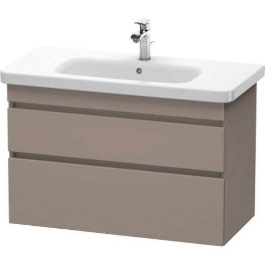 Duravit DuraStyle 37" x 24" x 18" Two Drawer Wall-Mount Vanity Unit in Basalt (DS648204343)
