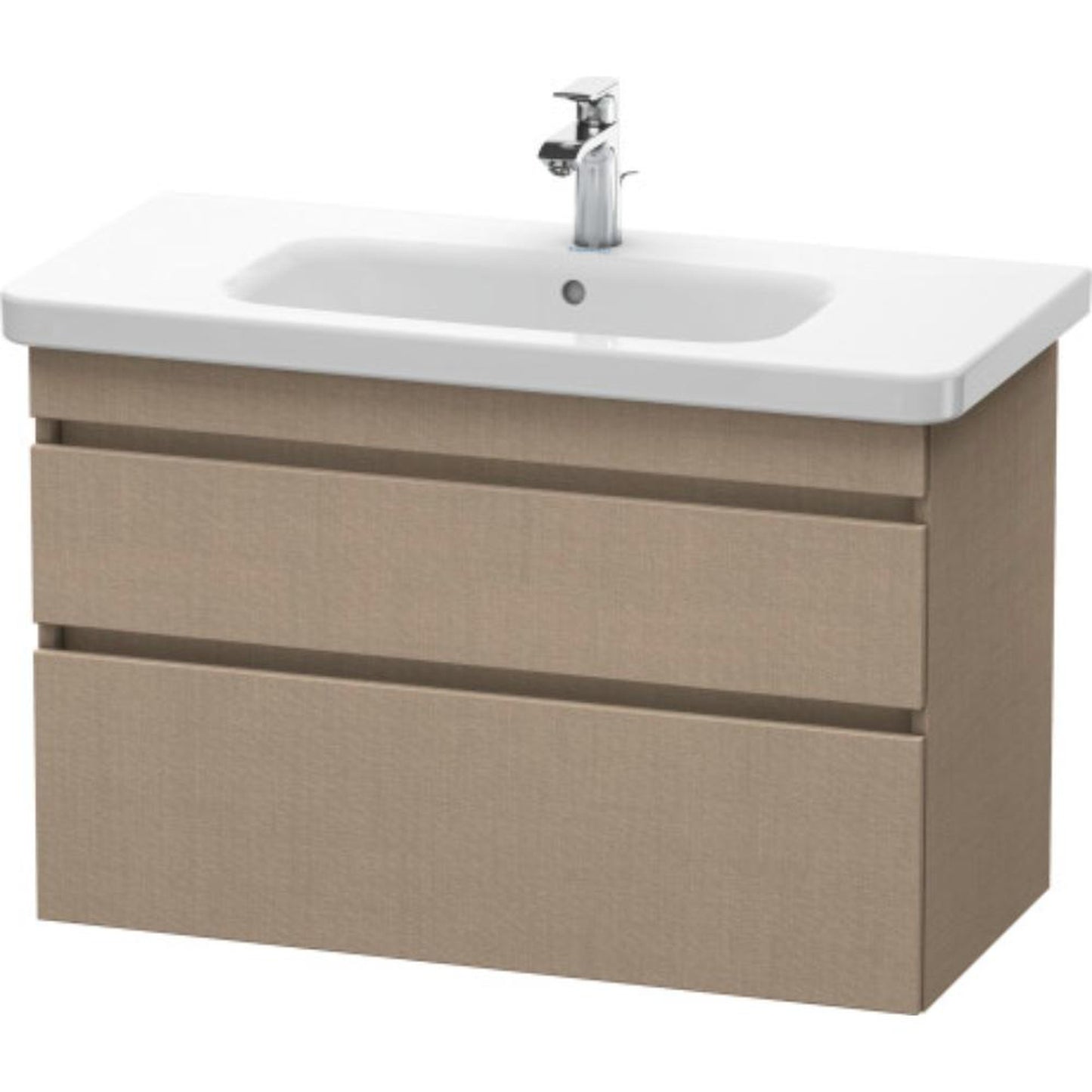 Duravit DuraStyle 37" x 24" x 18" Two Drawer Wall-Mount Vanity Unit in Linen (DS648207575)
