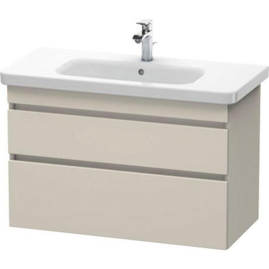 Duravit DuraStyle 37" x 24" x 18" Two Drawer Wall-Mount Vanity Unit in Taupe (DS648209191)