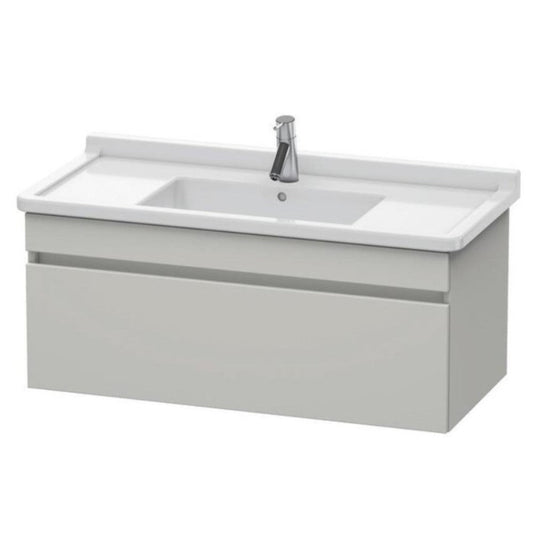 Duravit DuraStyle 39" x 16" x 18" One Drawer Wall-Mount Vanity Unit in Concrete Grey Matt (DS638900707)