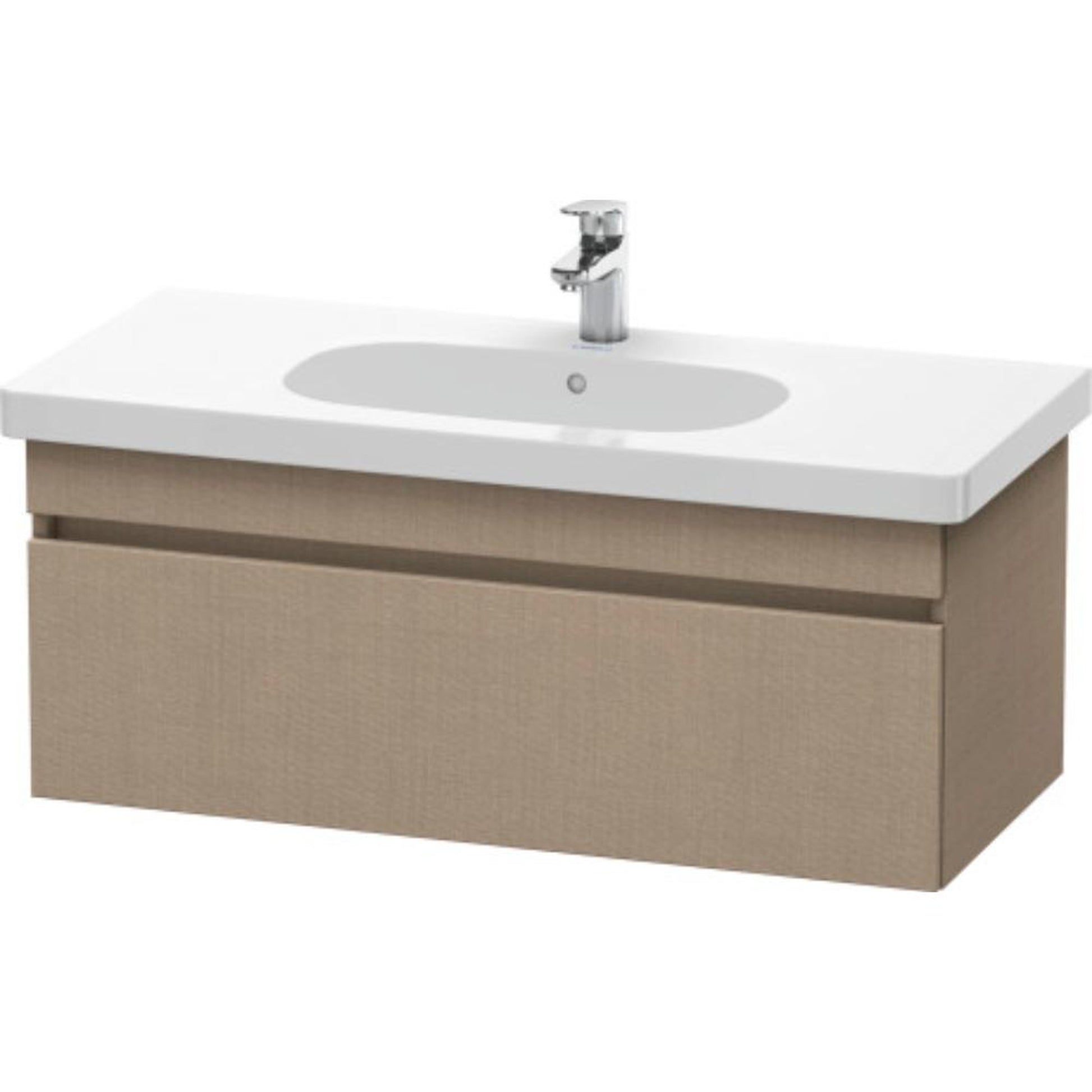 Duravit DuraStyle 39" x 16" x 18" One Drawer Wall-Mount Vanity Unit in Linen (DS638507575)