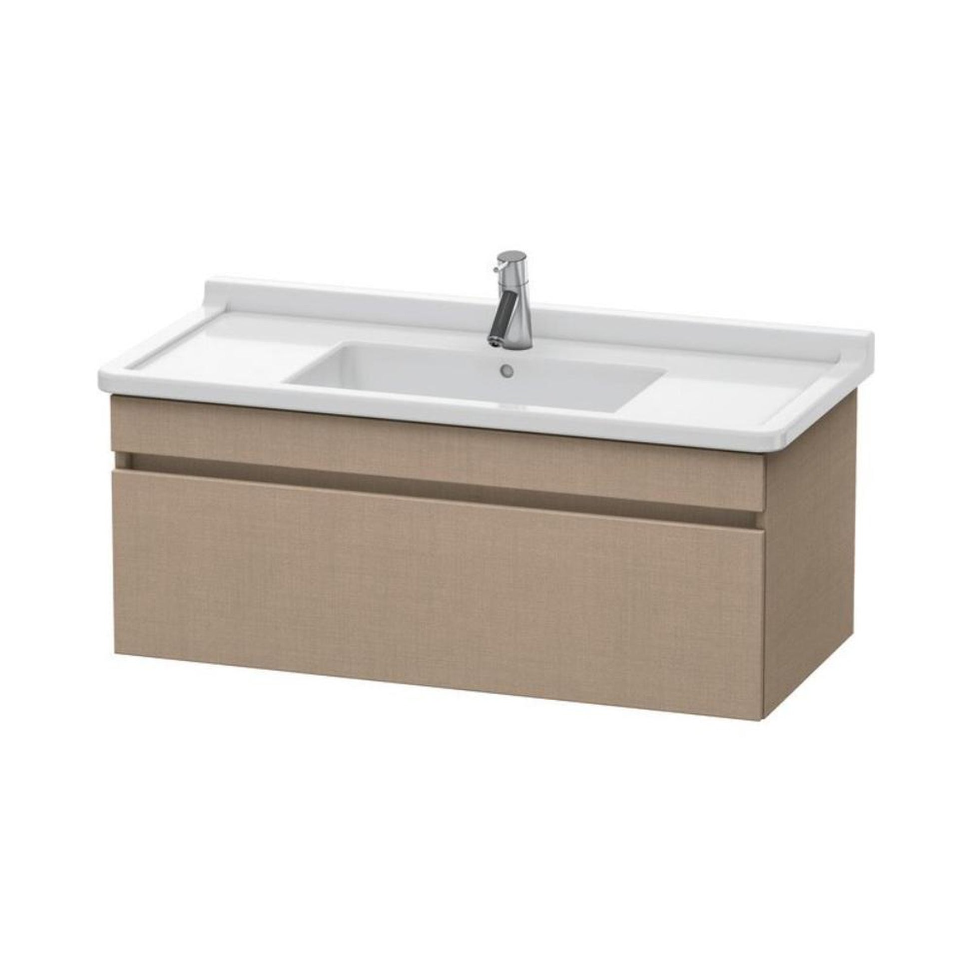 Duravit DuraStyle 39" x 16" x 18" One Drawer Wall-Mount Vanity Unit in Linen (DS638907575)