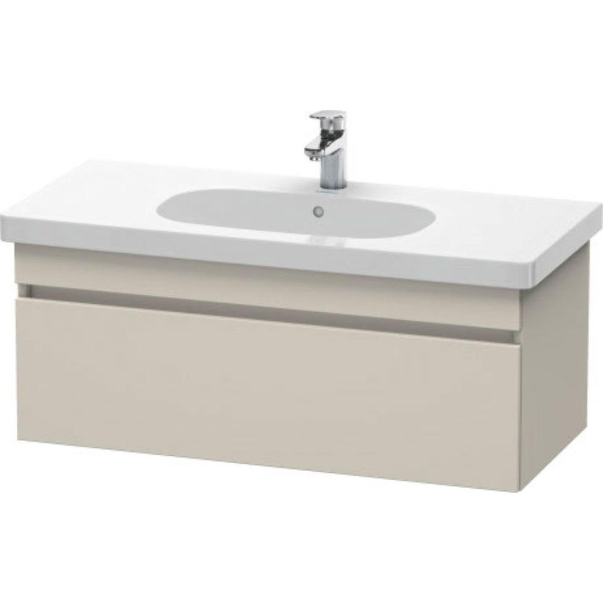 Duravit DuraStyle 39" x 16" x 18" One Drawer Wall-Mount Vanity Unit in Taupe (DS638509191)