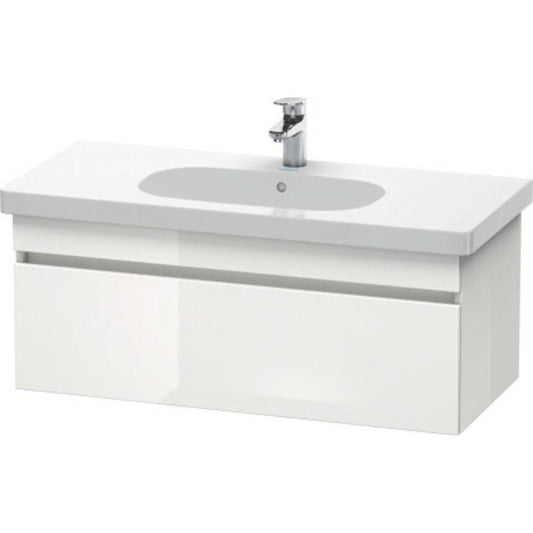 Duravit DuraStyle 39" x 16" x 18" One Drawer Wall-Mount Vanity Unit in White High Gloss (DS638502222)