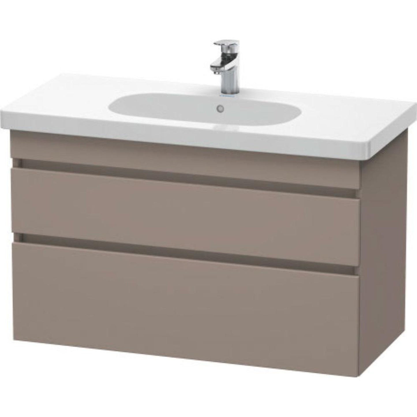 Duravit DuraStyle 39" x 24" x 18" Two Drawer Wall-Mount Vanity Unit in Basalt (DS648504343)