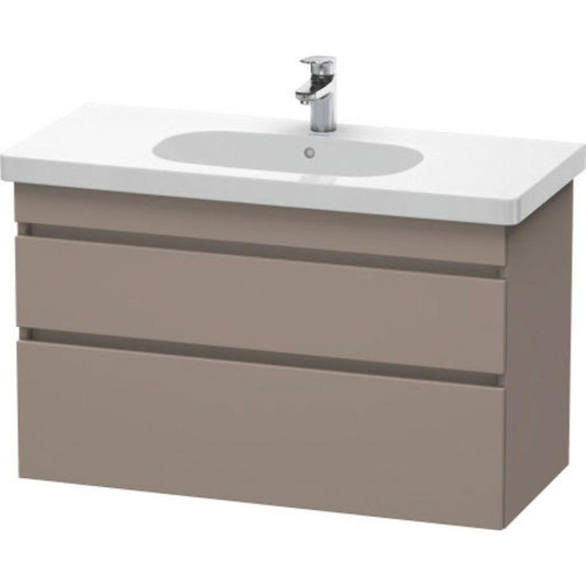 Duravit DuraStyle 39" x 24" x 18" Two Drawer Wall-Mount Vanity Unit in Basalt (DS648504343)