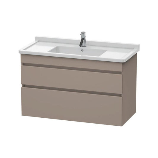 Duravit DuraStyle 39" x 24" x 18" Two Drawer Wall-Mount Vanity Unit in Basalt (DS648904343)