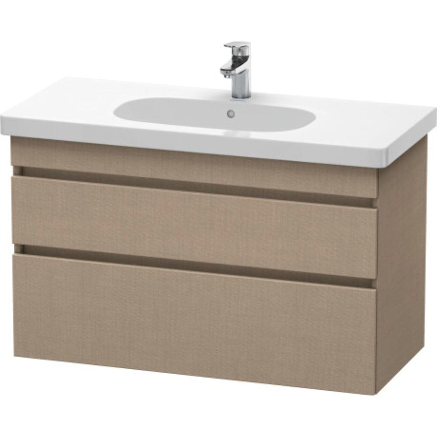 Duravit DuraStyle 39" x 24" x 18" Two Drawer Wall-Mount Vanity Unit in Linen (DS648507575)