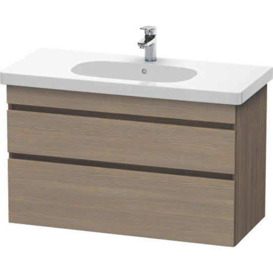 Duravit DuraStyle 39" x 24" x 18" Two Drawer Wall-Mount Vanity Unit in Oak Terra (DS648503535)