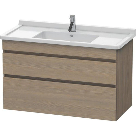 Duravit DuraStyle 39" x 24" x 18" Two Drawer Wall-Mount Vanity Unit in Oak Terra (DS648903535)