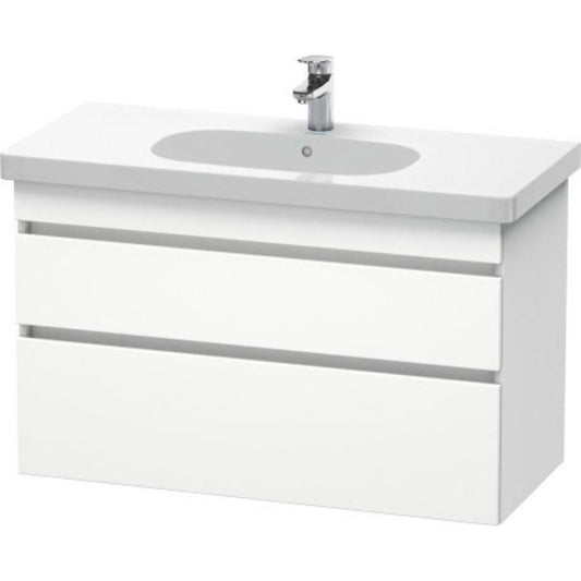 Duravit DuraStyle 39" x 24" x 18" Two Drawer Wall-Mount Vanity Unit in White Matt (DS648501818)