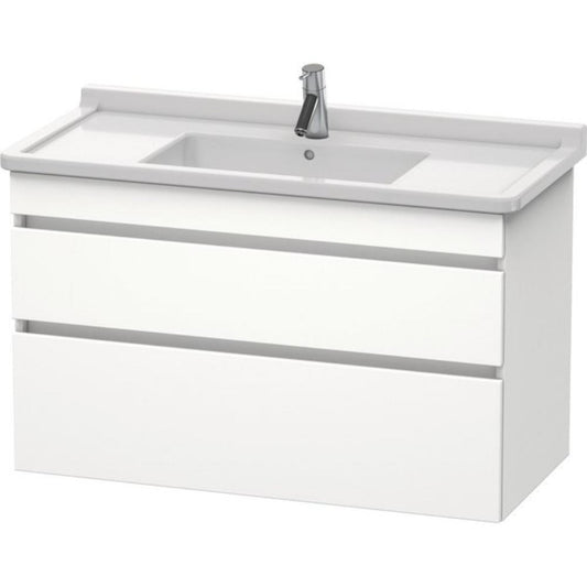 Duravit DuraStyle 39" x 24" x 18" Two Drawer Wall-Mount Vanity Unit in White Matt (DS648901818)