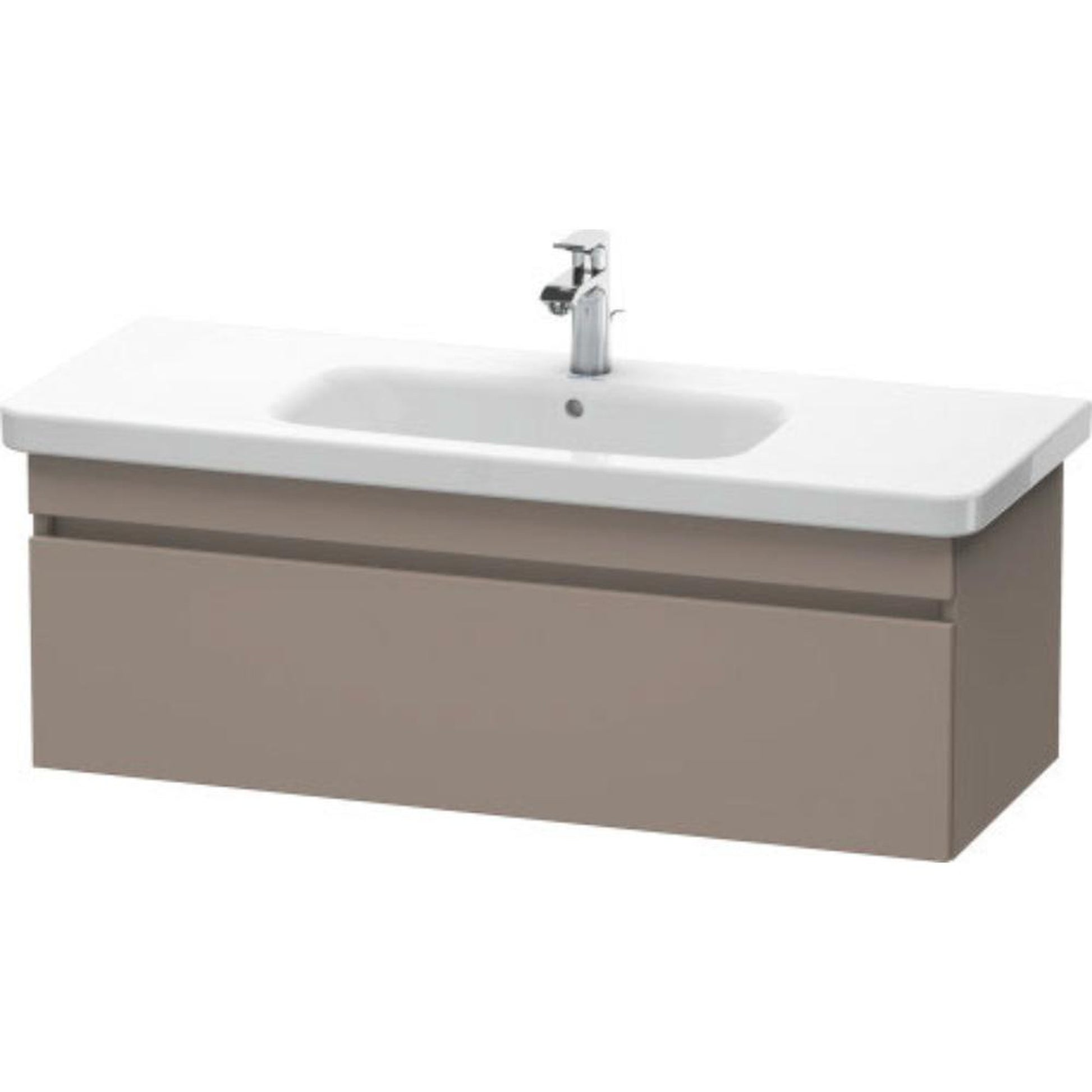 Duravit DuraStyle 44" x 16" x 18" One Drawer Wall-Mount Vanity Unit in Basalt (DS639504343)