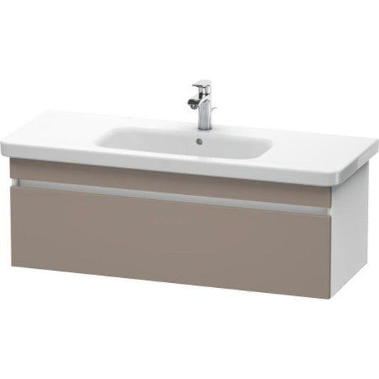 Duravit DuraStyle 44" x 16" x 18" One Drawer Wall-Mount Vanity Unit in Basalt and White (DS639504318)