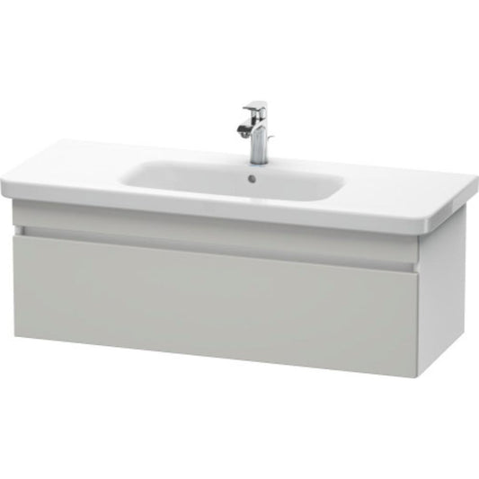 Duravit DuraStyle 44" x 16" x 18" One Drawer Wall-Mount Vanity Unit in Concrete Grey Matt and White (DS639500718)