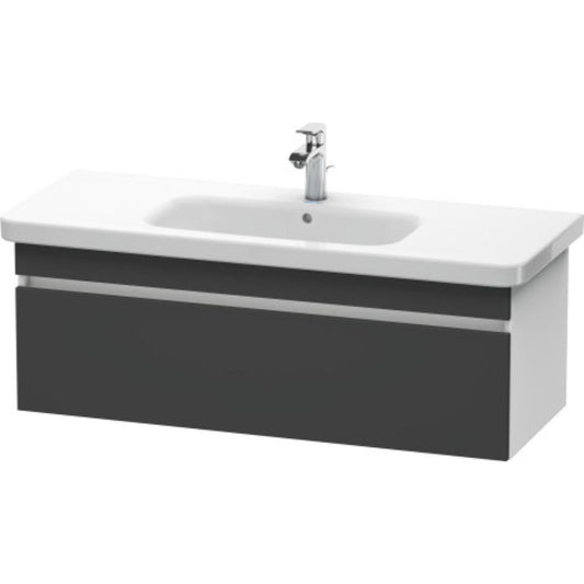 Duravit DuraStyle 44" x 16" x 18" One Drawer Wall-Mount Vanity Unit in Graphite and White (DS639504918)