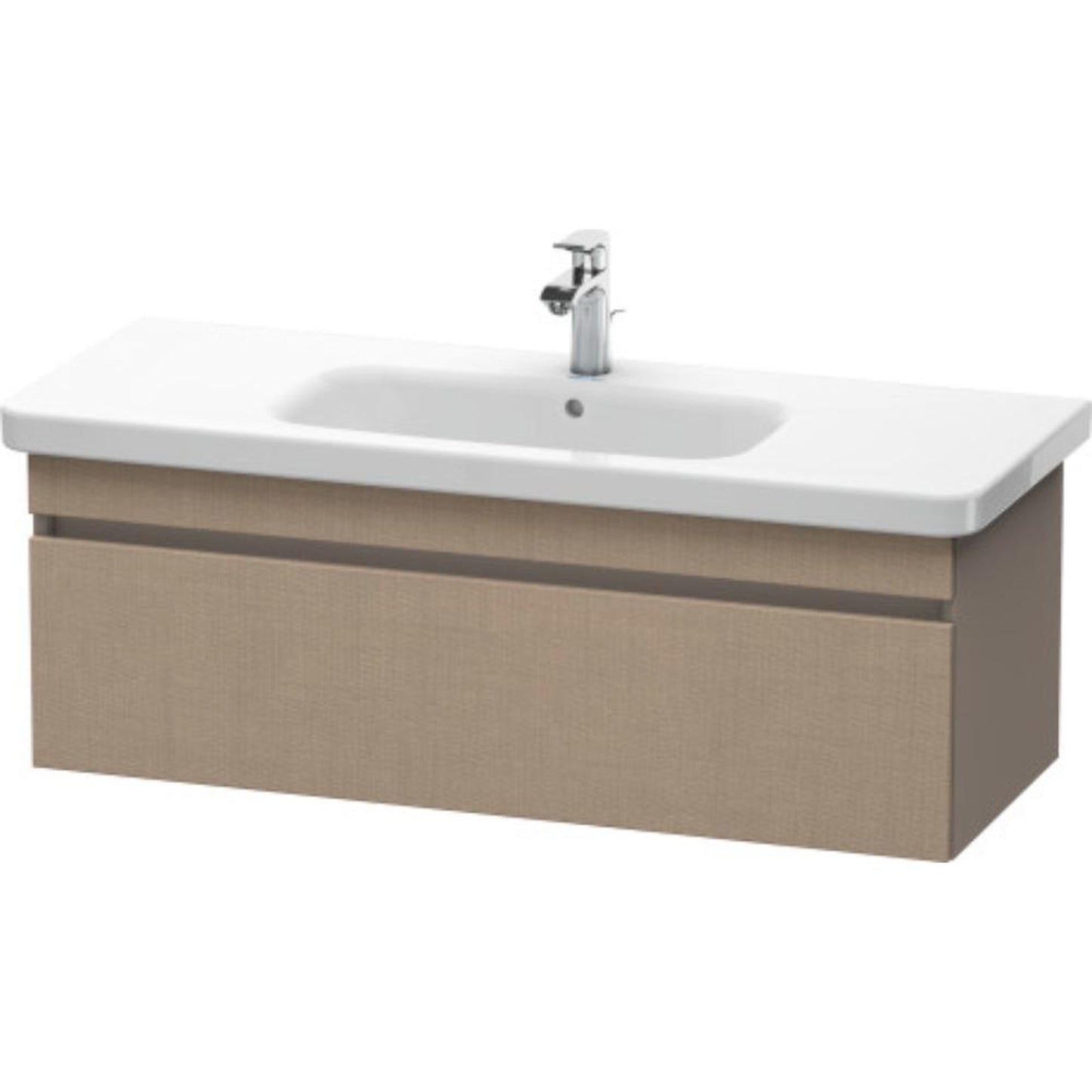 Duravit DuraStyle 44" x 16" x 18" One Drawer Wall-Mount Vanity Unit in Linen and Basalt (DS639507543)