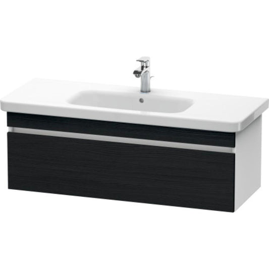 Duravit DuraStyle 44" x 16" x 18" One Drawer Wall-Mount Vanity Unit in Oak Black and White (DS639501618)