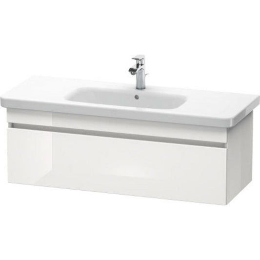 Duravit DuraStyle 44" x 16" x 18" One Drawer Wall-Mount Vanity Unit in White High Gloss (DS639502222)
