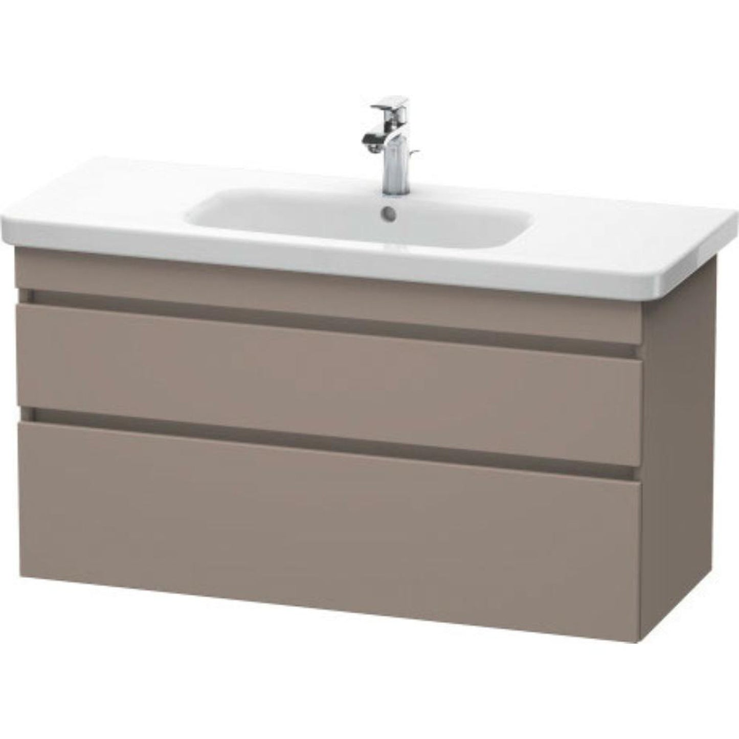 Duravit DuraStyle 44" x 24" x 18" Two Drawer Wall-Mount Vanity Unit in Basalt (DS649504343)