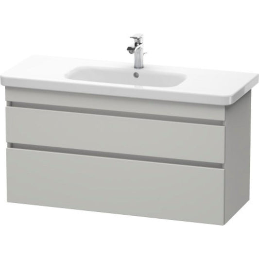 Duravit DuraStyle 44" x 24" x 18" Two Drawer Wall-Mount Vanity Unit in Concrete Grey Matt (DS649500707)