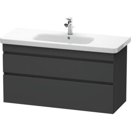 Duravit DuraStyle 44" x 24" x 18" Two Drawer Wall-Mount Vanity Unit in Graphite (DS649504949)