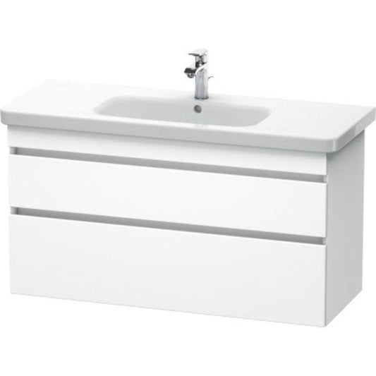 Duravit DuraStyle 44" x 24" x 18" Two Drawer Wall-Mount Vanity Unit in White Matt (DS649501818)