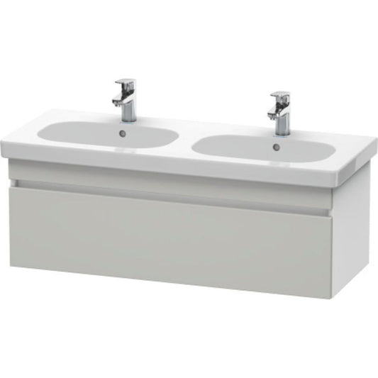 Duravit DuraStyle 45" x 16" x 18" One Drawer Wall-Mount Vanity Unit in Concrete Grey Matt and White (DS638600718)