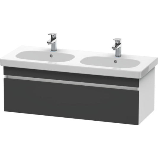 Duravit DuraStyle 45" x 16" x 18" One Drawer Wall-Mount Vanity Unit in Graphite and White (DS638604918)