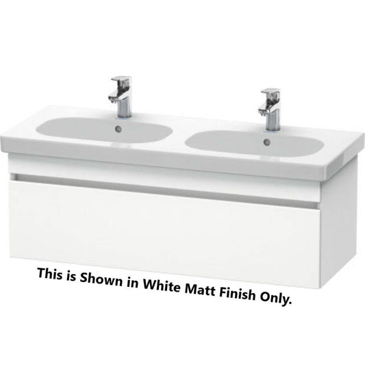 Duravit DuraStyle 45" x 16" x 18" One Drawer Wall-Mount Vanity Unit in Light Blue and Basalt (DS638600943)