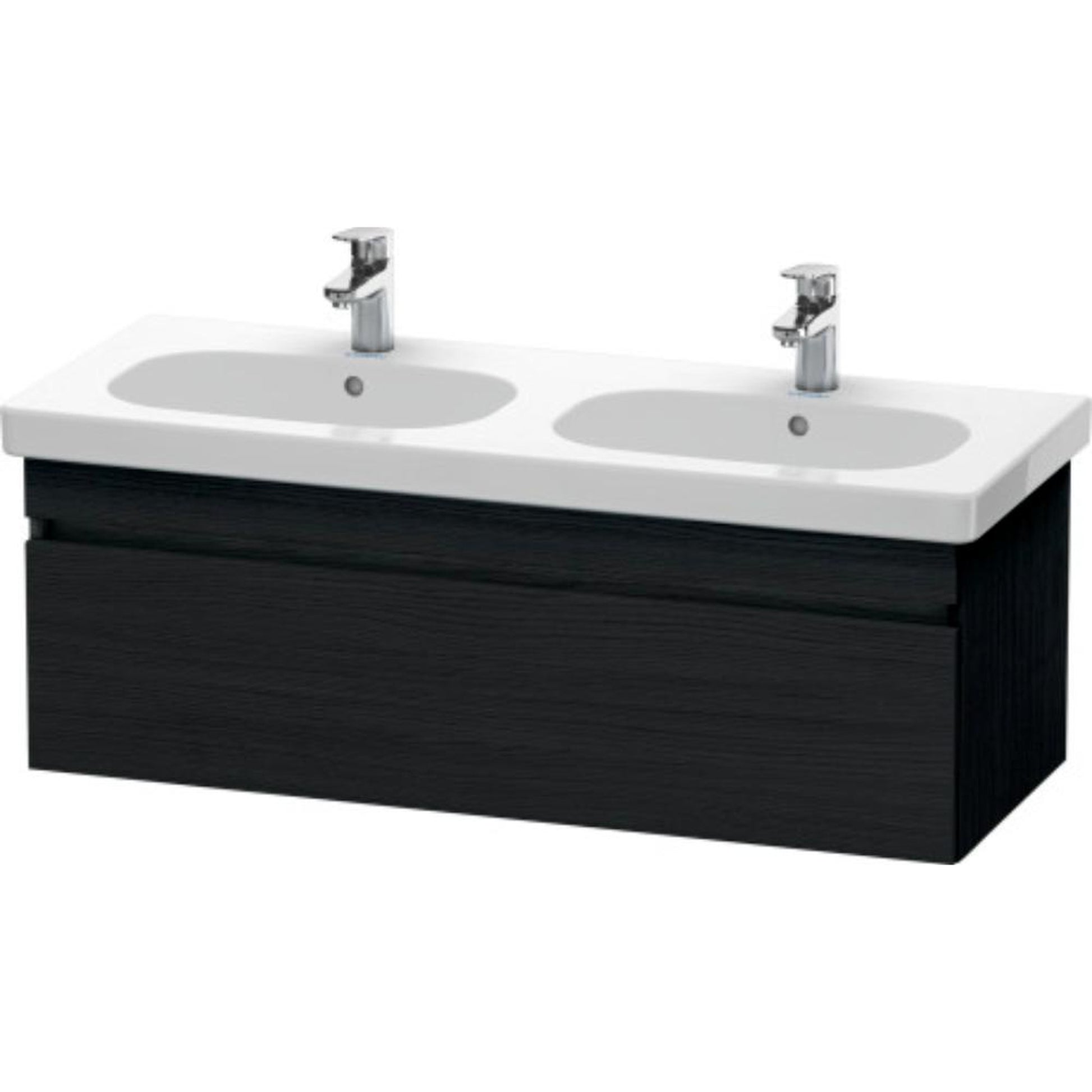 Duravit DuraStyle 45" x 16" x 18" One Drawer Wall-Mount Vanity Unit in Oak Black (DS638601616)