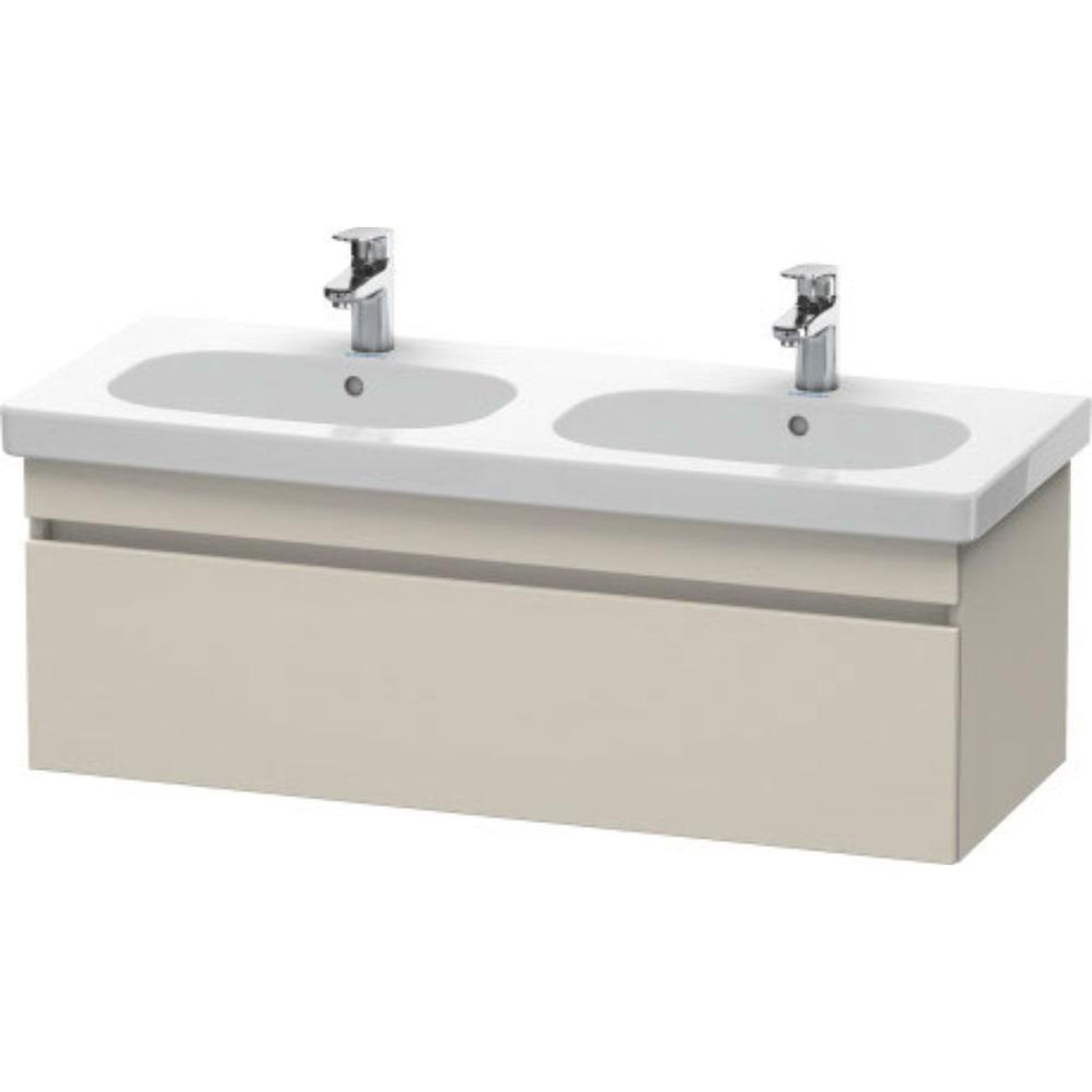 Duravit DuraStyle 45" x 16" x 18" One Drawer Wall-Mount Vanity Unit in Taupe (DS638609191)