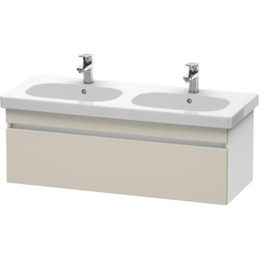 Duravit DuraStyle 45" x 16" x 18" One Drawer Wall-Mount Vanity Unit in Taupe and White (DS638609118)