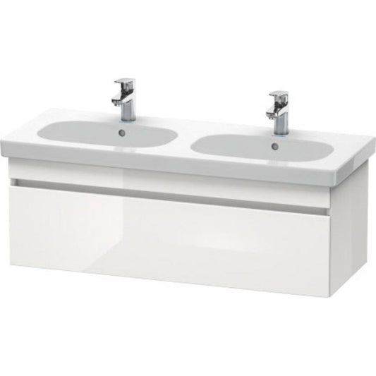 Duravit DuraStyle 45" x 16" x 18" One Drawer Wall-Mount Vanity Unit in White High Gloss (DS638602222)
