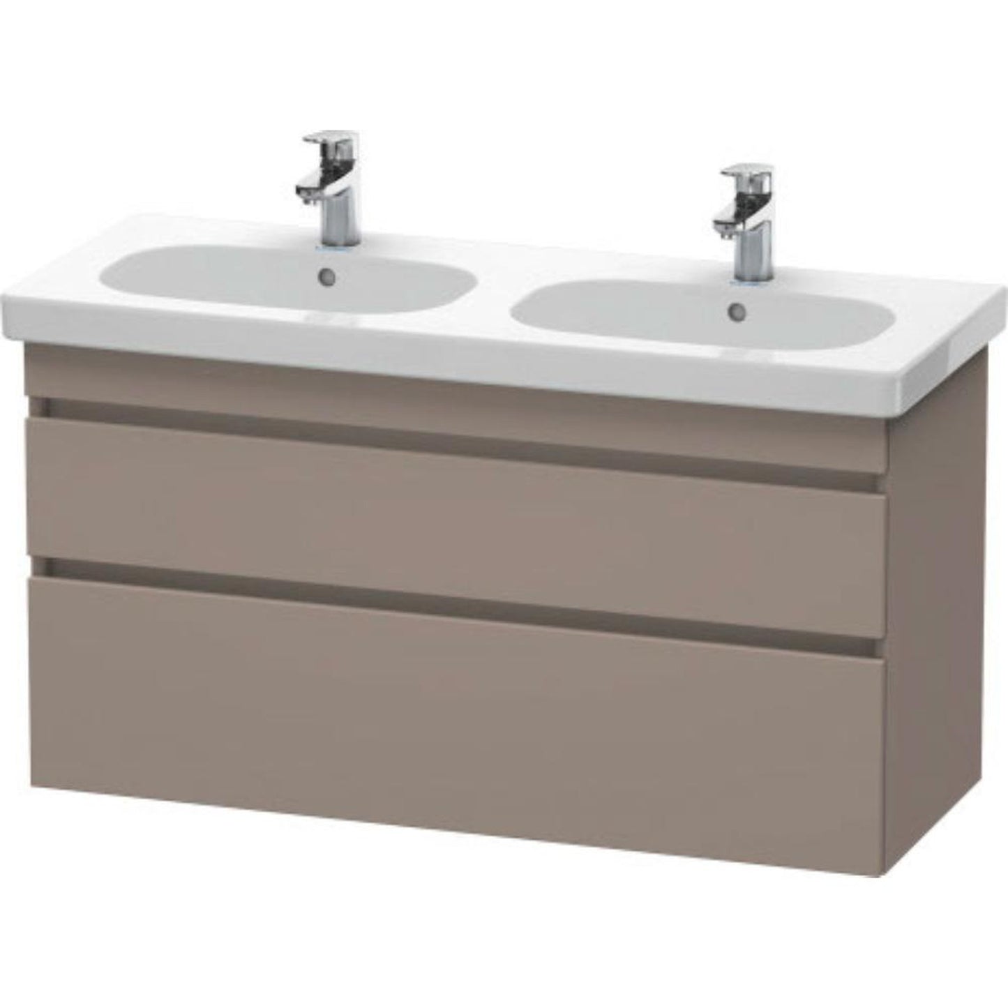 Duravit DuraStyle 45" x 24" x 18" Two Drawer Wall-Mount Vanity Unit in Basalt (DS648604343)
