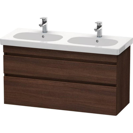Duravit DuraStyle 45" x 24" x 18" Two Drawer Wall-Mount Vanity Unit in Chestnut Dark (DS648605353)