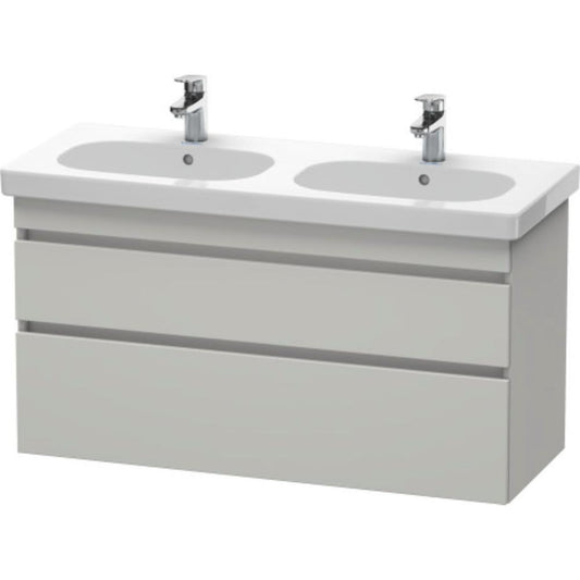 Duravit DuraStyle 45" x 24" x 18" Two Drawer Wall-Mount Vanity Unit in Concrete Grey Matt (DS648600707)